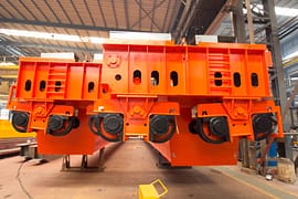 .Double girder crane end truck on heavy duty crane