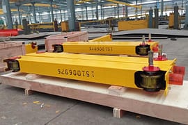 .European single girder end truck