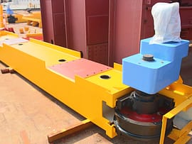 Double girder crane end truck