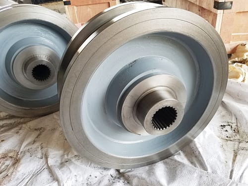 Gear Crane wheels with spline