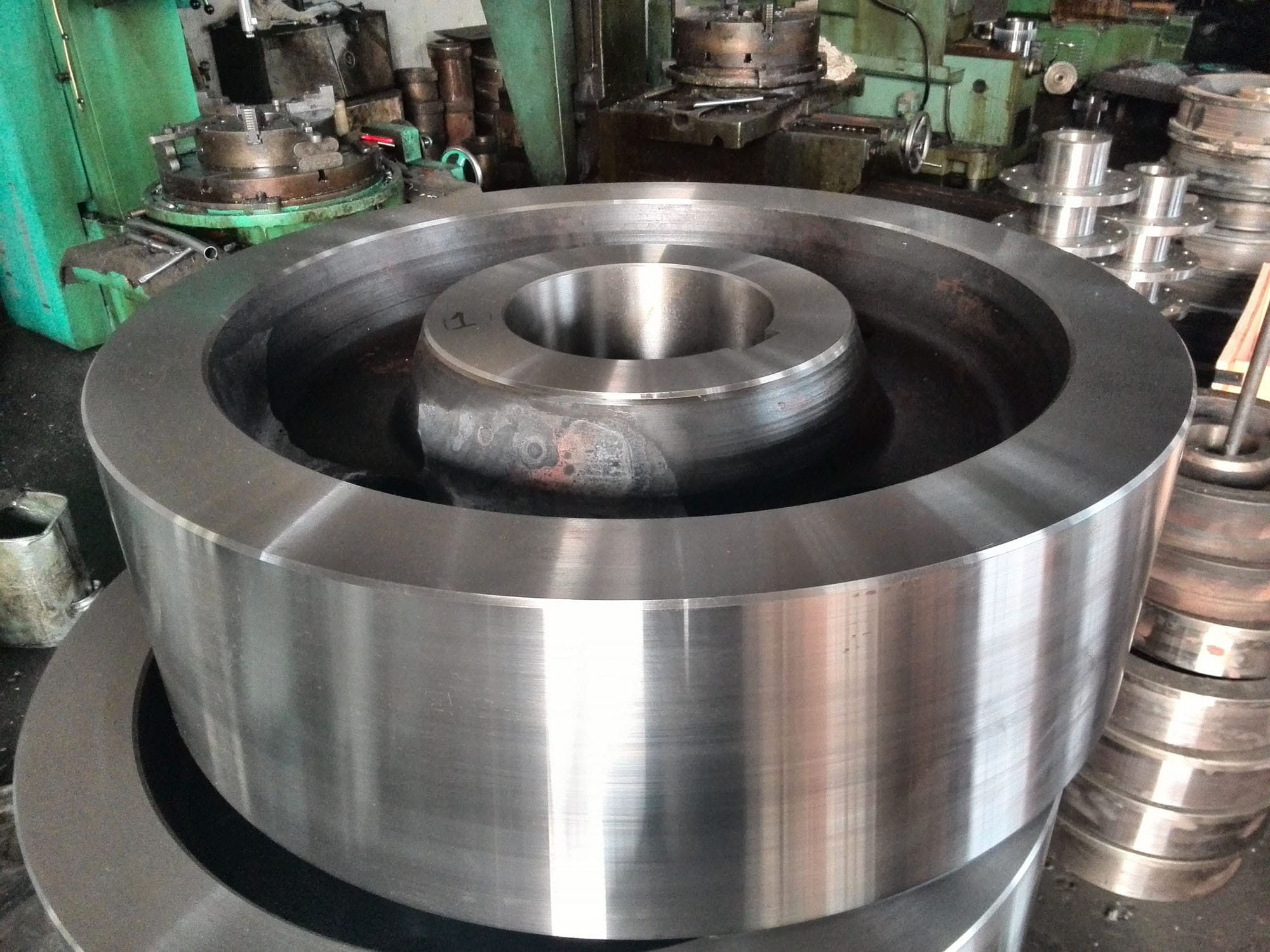 Finished crane wheel picture